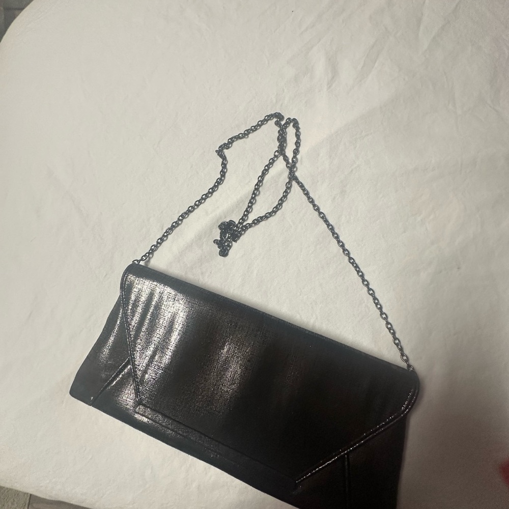 Elegant Black Chain Clutch